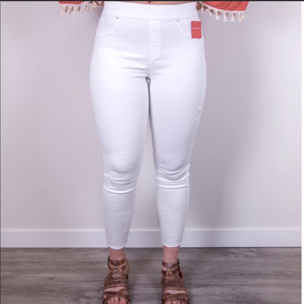 NWT SPANX 3X Distressed Skinny Jeans 3X